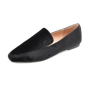 NiB Journee Silas Women's Velvet Slip On Loafer Black Size 10 M $80 RY1352